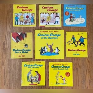 Curious George Books Bundle Vintage and New
